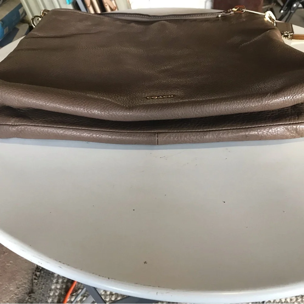 Coach Brown Leather Hobo Bag No L1380-27858